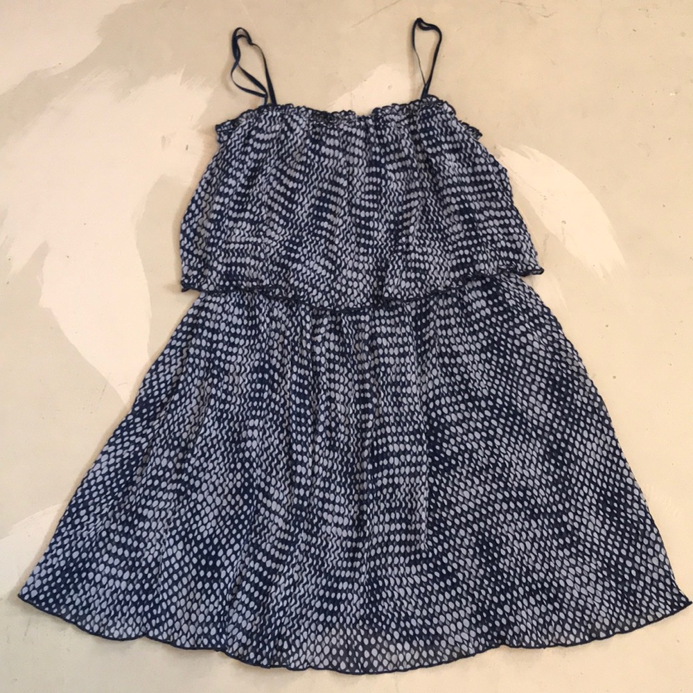 SUPER CUTE NAVY BLUE SPRING SUN DRESS!
